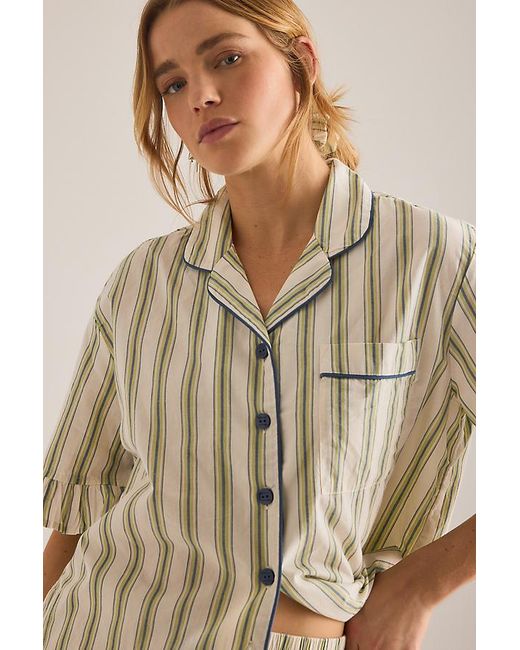 TBCo Natural Stripe Short Pyjama Set