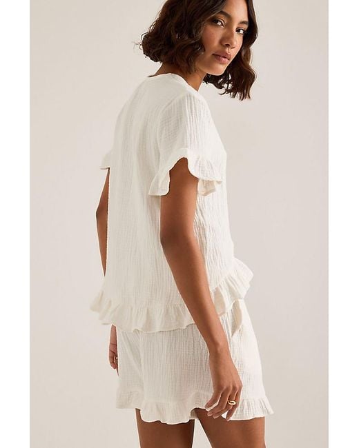 Meeka White Remi Pyjama Shorts