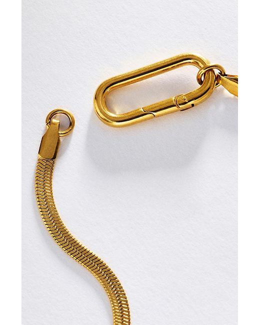 By Anthropologie White Water-Resistant Herringbone Bracelet