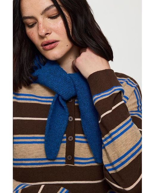 By Anthropologie Blue Skinny Neckerchief