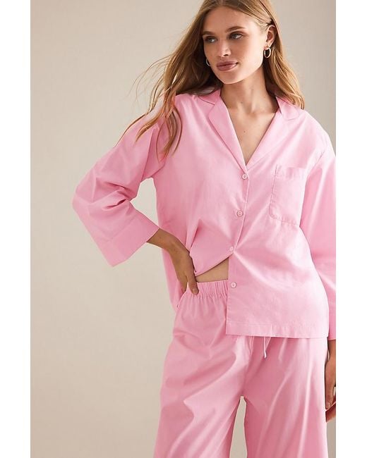 HONNA Pink Relaxed Long Pyjama Set
