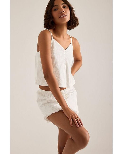 Meeka Natural Isabella Cami & Shorts Pyjama Set