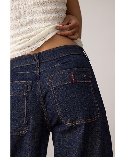 Pilcro Blue The Kayden Carpenter Barrel Jeans By