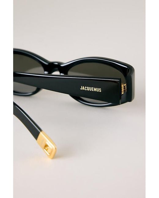 Jacquemus Black Ovalo Sunglasses