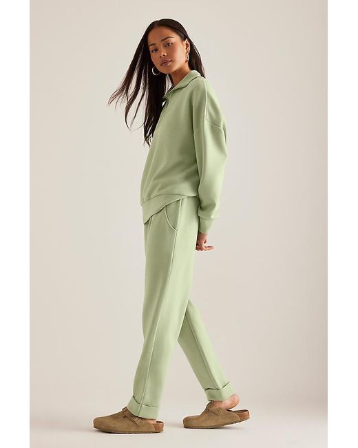 Varley Green Slim Rolled-Cuff Trousers