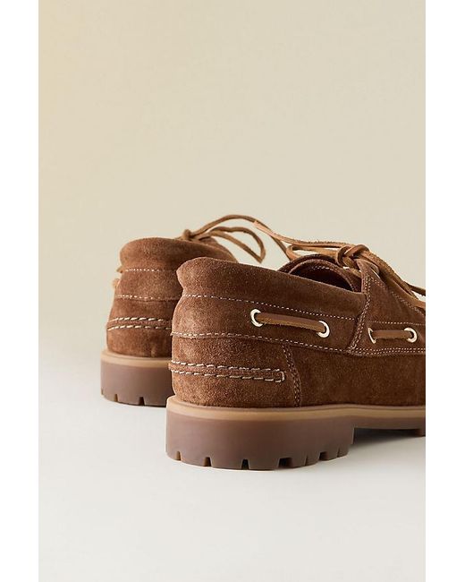 Vagabond Brown Vagabond Joslyn Suede Boat Shoes