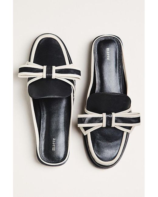 Maeve Green 3D Bow Loafer Slides