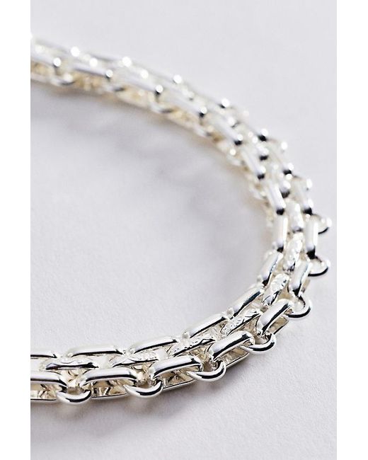 By Anthropologie White Statement Chain Necklace