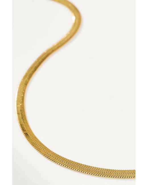 By Anthropologie Metallic Water-Resistant Snake Chain Necklace