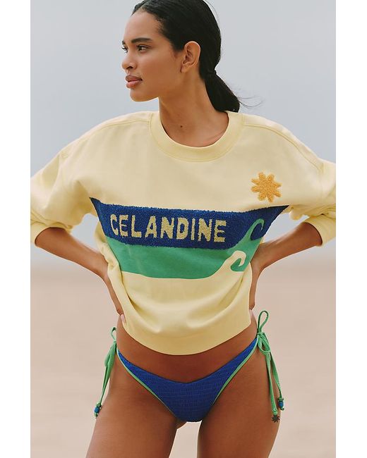 Celandine Green Surf Camp Graphic Sweatshirt