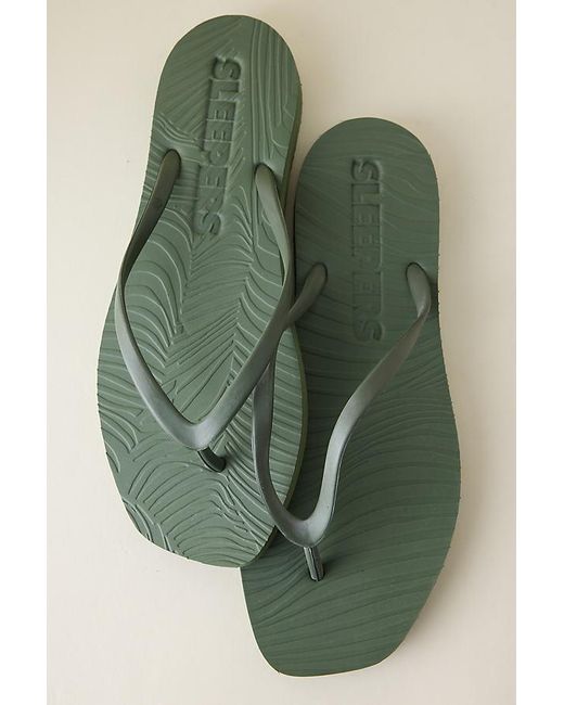 Sleeper Green Tapered Flip Flops