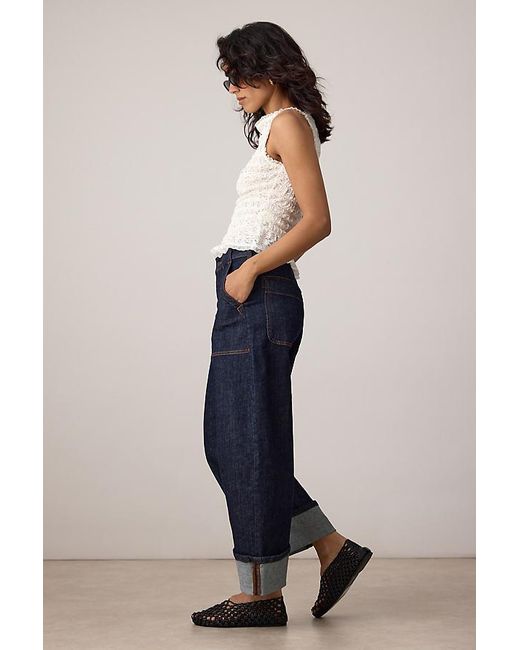 Pilcro Blue The Kayden Carpenter Barrel Jeans By