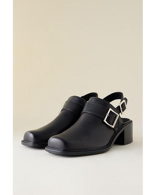 Kelsi Dagger Brooklyn Black Glory Slingback Clogs