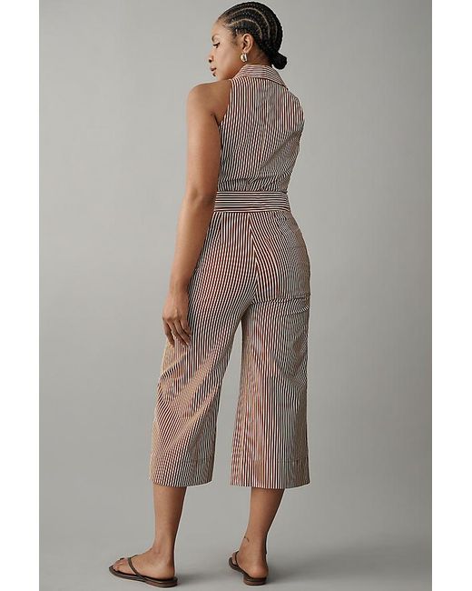 Maeve Multicolor Sleeveless Crop Jumpsuit