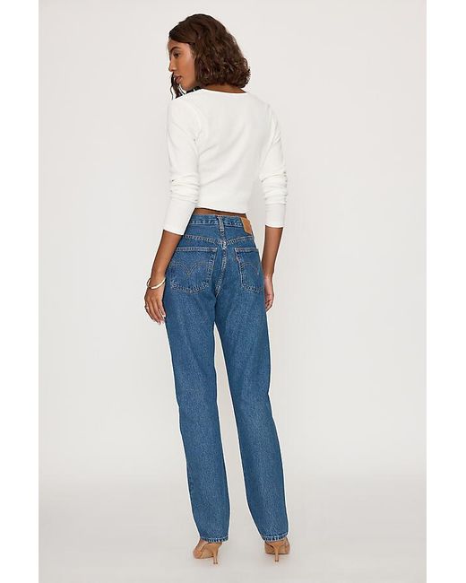 Levi's Blue 501 Original Straight Jeans