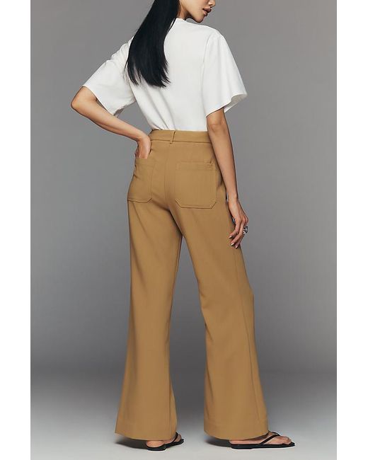 Maeve Gray Jude Wide-Leg Trousers