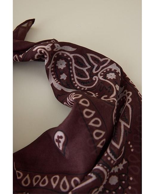 Anthropologie Blue Cotton Bandana Headscarf