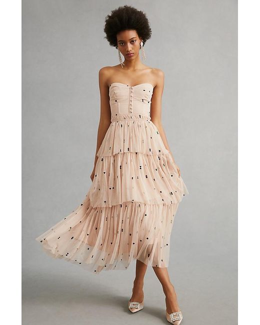 Maeve Multicolor Tiered Tulle Dress