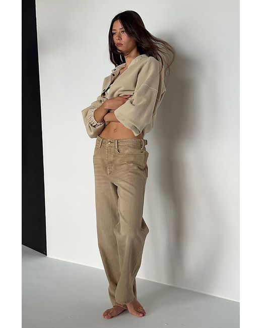 Pilcro Natural Celeste Mid-Rise Relaxed Jeans By