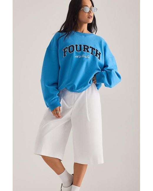 4th & Reckless Blue Leon Oversized Sweatshirt