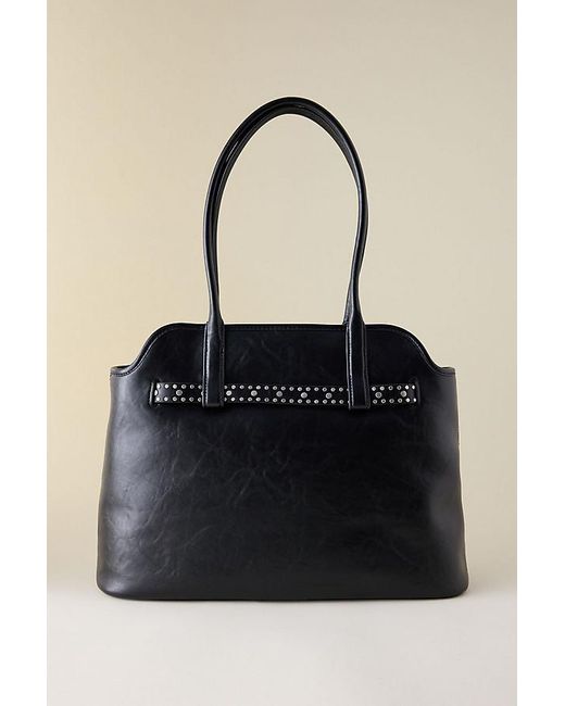 Charles & Keith Black Victoria Belted Tote Bag