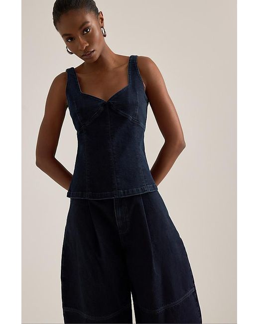 ALIGNE Blue Storm Denim Top