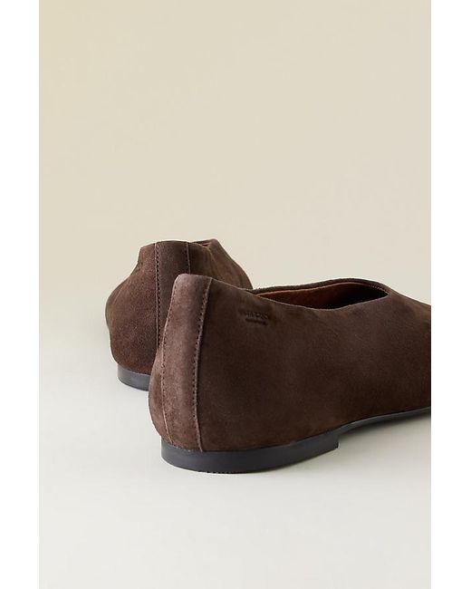 Vagabond Natural Vagabond Aleya Suede Ballet Flats