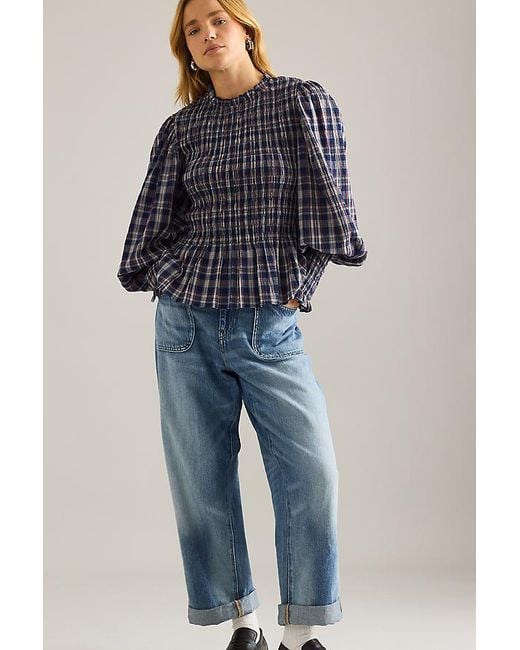 Pilcro Blue The Jenna Mid-Rise Relaxed Jeans By