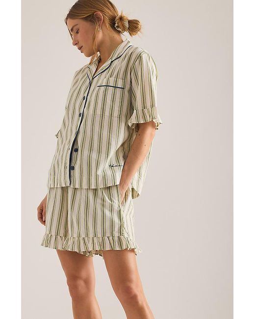 TBCo Natural Stripe Short Pyjama Set