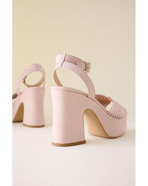 Maeve Pink Platform Heels