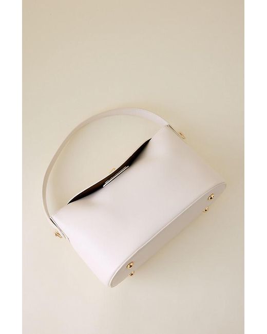 Melie Bianco Natural Lana Faux-Leather Shoulder Bag