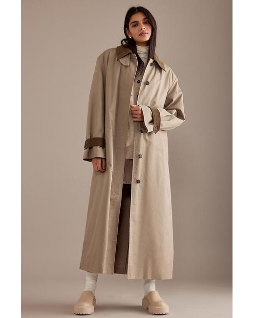 SELECTED Natural Asya Oversized Trench Coat
