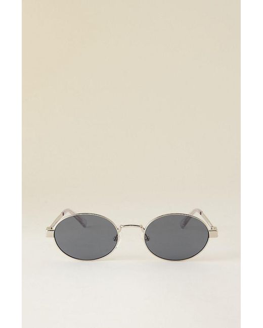 Le Specs Natural Poseidon Deux Oval Sunglasses