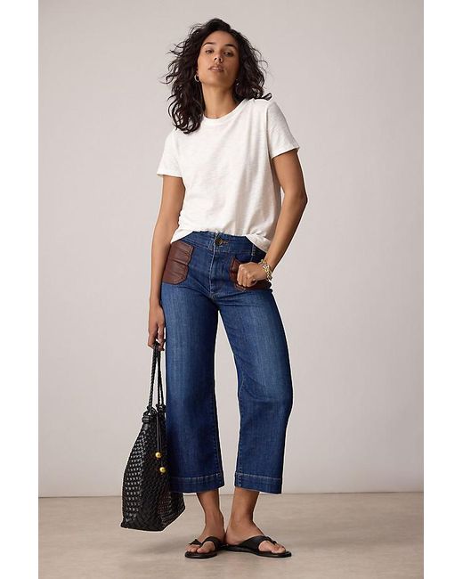 Maeve Gray The Colette Crop High-Rise Jeans By