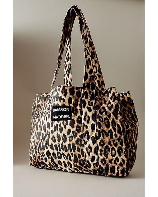 Damson Madder Multicolor Leopard Print Tote Bag
