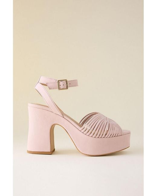 Maeve Pink Platform Heels