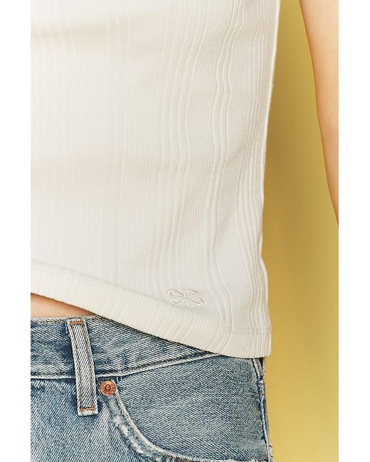 Maeve Natural Lace V-Neck Tank Top
