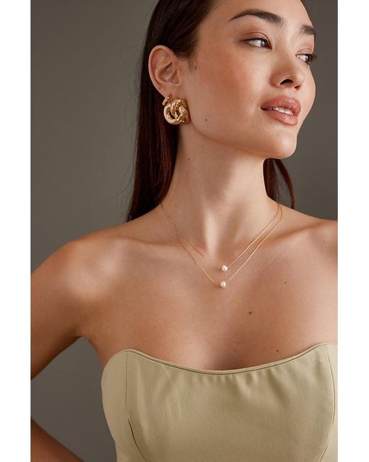 Bardot Brown Charlize Strapless Crop Top