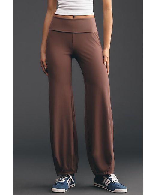 Daily Practice Black Waypoint Foldover Bubble Trousers