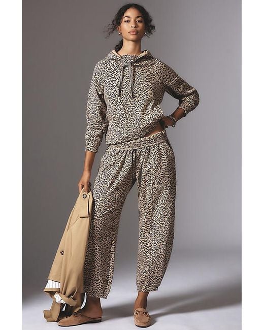 Daily Practice Gray Leopard Zola Joggers