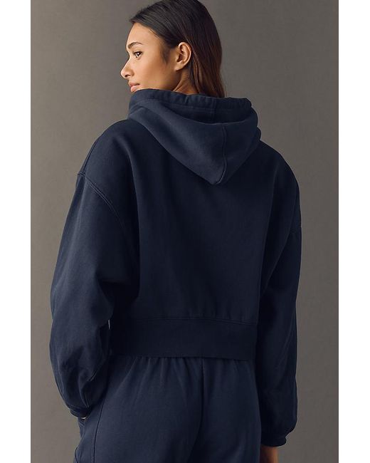 Daily Practice Blue Drawstring Hoodie