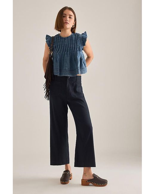Pilcro Blue The Jade Denim Swing Top By