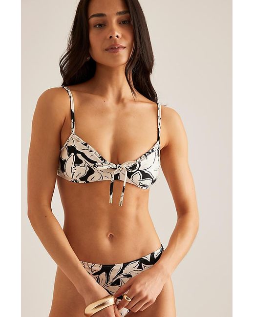 Peony Black Solstice Bikini Top