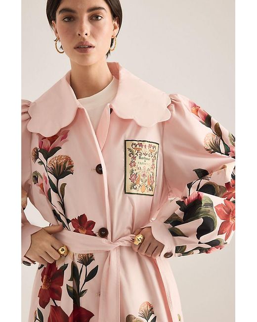 BARBOUR X FARM RIO Natural Bromelia Duster Coat