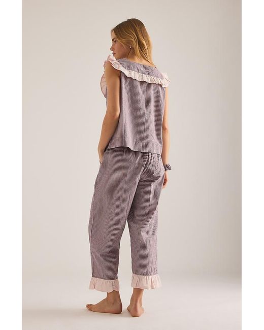 TBCo Multicolor Ruffle Cropped Pyjama Set