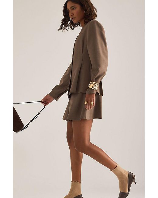 SELECTED Natural Louise Fitted Blazer