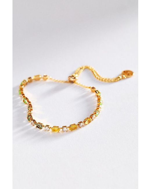 Maeve Green Crystal Tennis Bracelet
