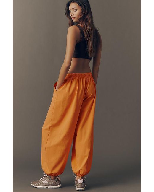 Daily Practice Orange Knit Balloon Trousers