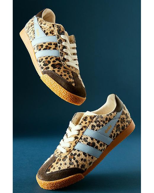 Gola Brown X Anthropologie Elan Leopard Trainers