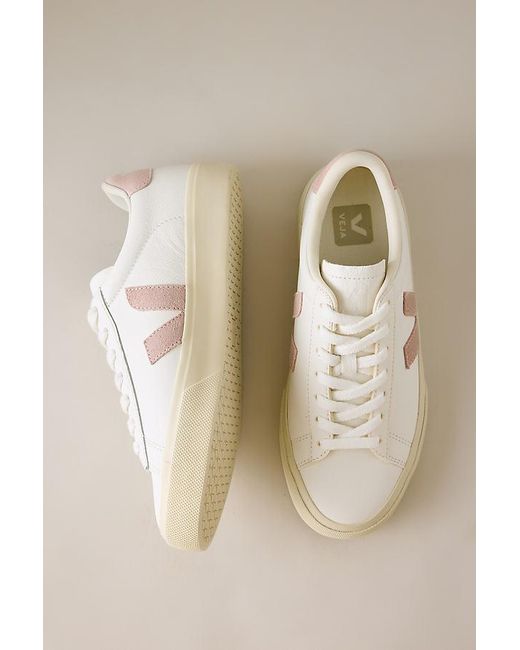 Veja Gray Campo Leather Trainers